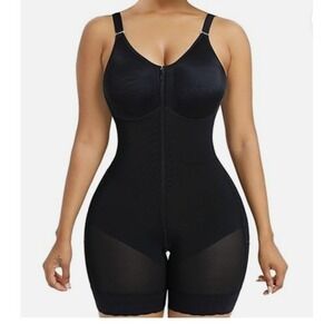 YIANNA TikTok Black Full Body Compression Shaper Butt Lift Bra Women Medium NEW